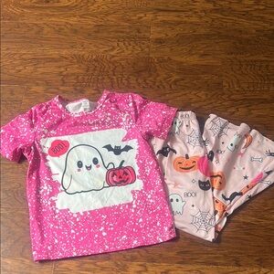 Pink Halloween kids outfit size 7 years